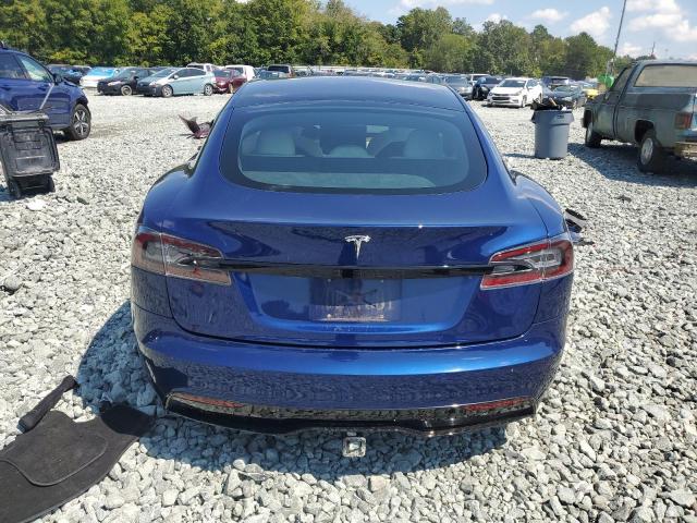 5YJSA1E5XMF441609 - 2021 TESLA MODEL S Bleu photo 6