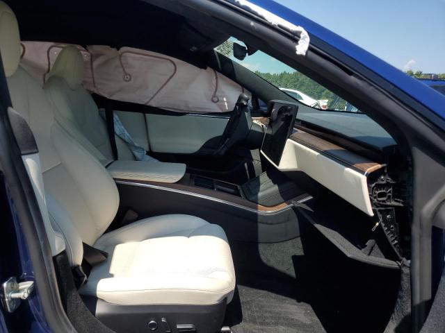 5YJSA1E5XMF441609 - 2021 TESLA MODEL S Bleu photo 7