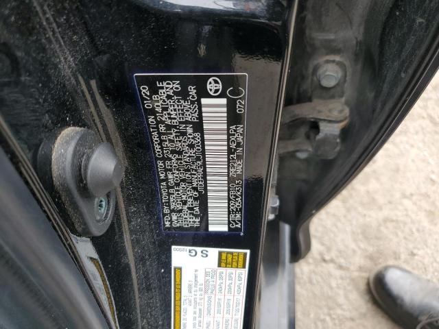 JTDEPRAE9LJ100368 - 2020 TOYOTA COROLLA LE BLACK photo 12