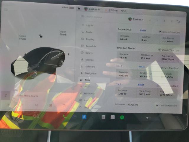 5YJ3E1EA4JF175781 - 2018 TESLA MODEL 3 შავი ფოტო 9