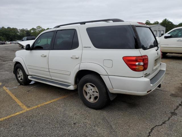 5TDZT38A32S103474 - 2002 TOYOTA SEQUOIA LIMITED WHITE photo 2