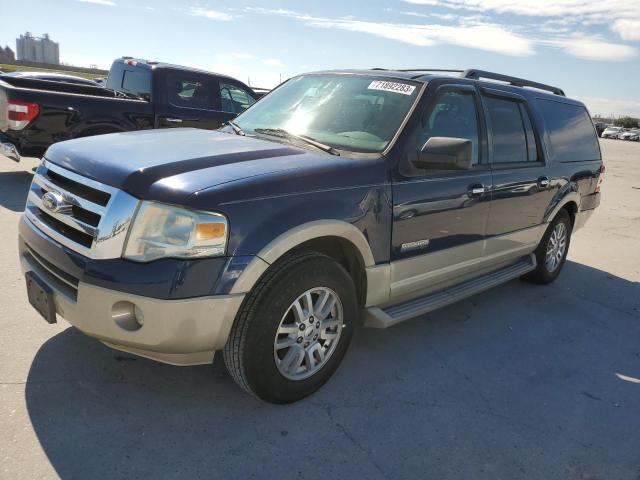 1FMFK17547LA17156 - 2007 FORD EXPEDITION EL EDDIE BAUER BLUE photo 1