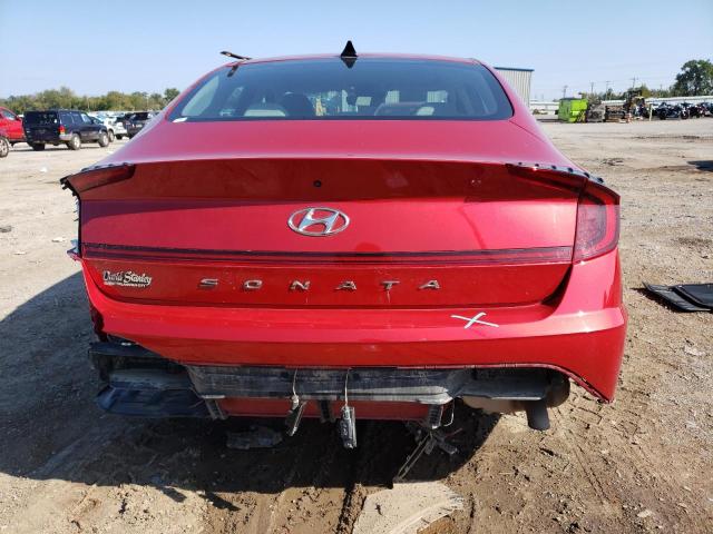 5NPEG4JA3MH126717 - 2021 HYUNDAI SONATA SE RED photo 6