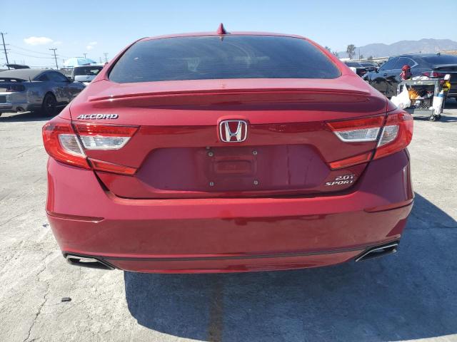 1HGCV2F30KA033784 - 2019 HONDA ACCORD SPORT Rouge photo 6