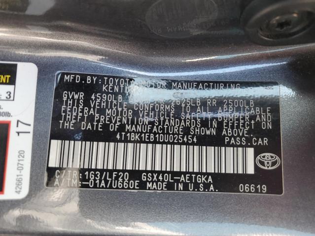 4T1BK1EB1DU025454 - 2013 TOYOTA AVALON BASE 灰色 照片 13