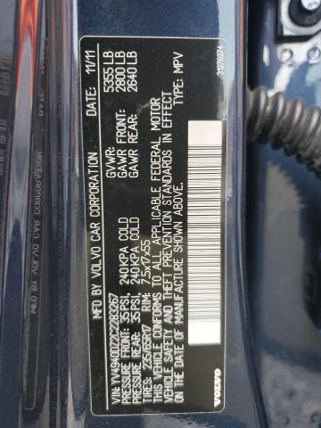 YV4940DZ2C2283267 - 2012 VOLVO XC60 3.2 蓝色 照片 13