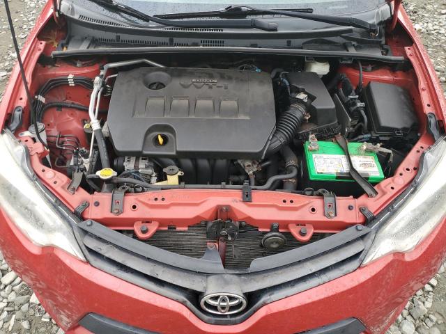 2T1BURHE1EC017050 - 2014 TOYOTA COROLLA L RED photo 11