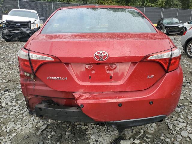 2T1BURHE1EC017050 - 2014 TOYOTA COROLLA L RED photo 6