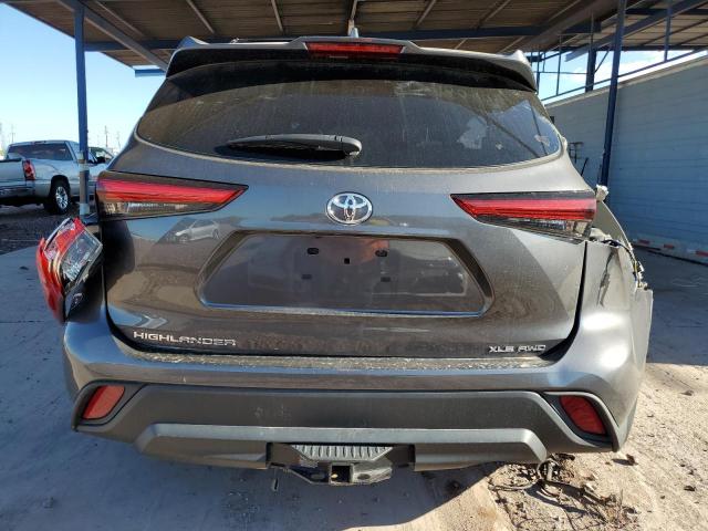 5TDHZRBH4MS126123 - 2021 TOYOTA HIGHLANDER XLE ნაცრისფერი ფოტო 6