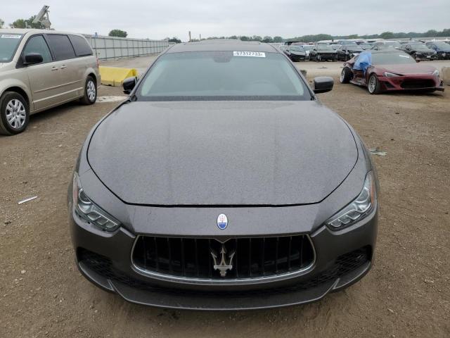 ZAM57XSA7F1146085 - 2015 MASERATI GHIBLI GRAY photo 5