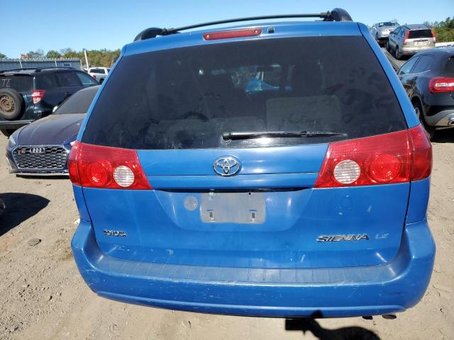 5TDZK23C58S102244 - 2008 TOYOTA SIENNA CE BLUE photo 6