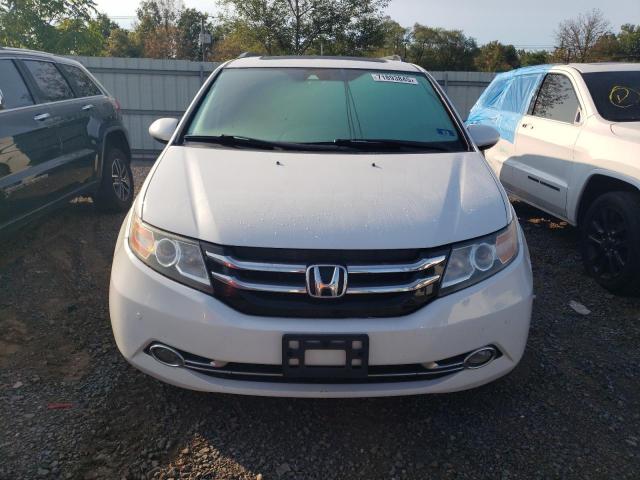 5FNRL5H95EB035222 - 2014 HONDA ODYSSEY TOURING WHITE photo 5