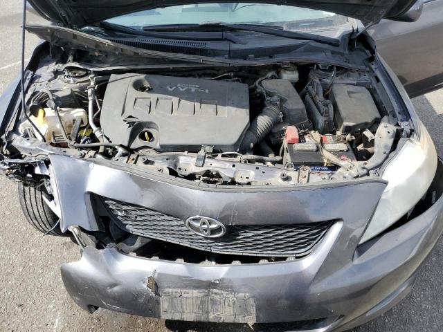 JTDBU4EE9AJ085781 - 2010 TOYOTA COROLLA BASE Темно-сірий фото 11