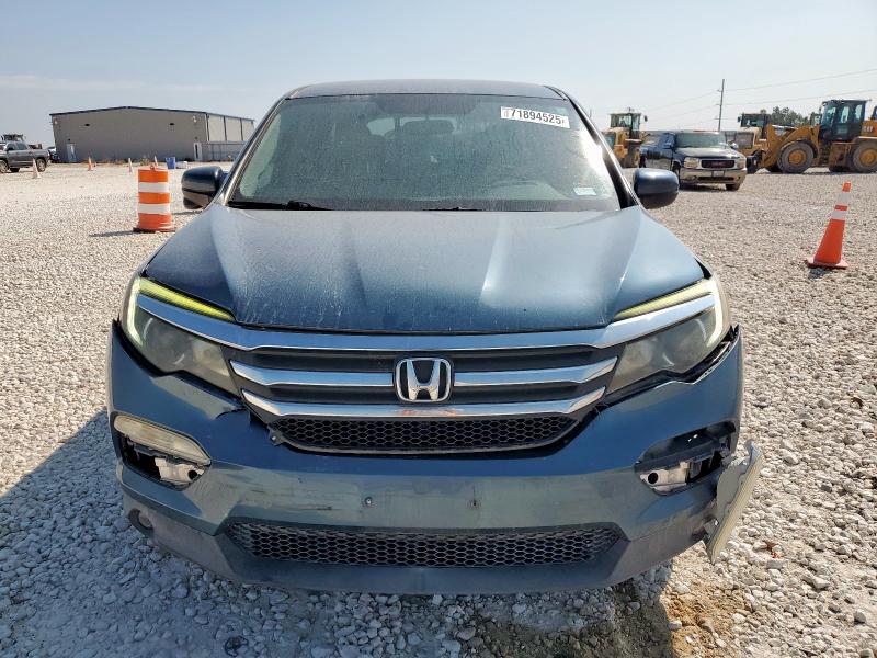 5FNYF5H37JB025347 - 2018 HONDA PILOT EX BLUE photo 5
