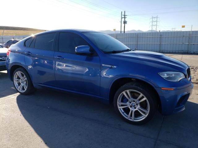 5YMGZ0C57E0C40725 - 2014 BMW X6 M BLUE photo 4