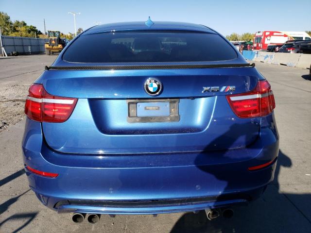 5YMGZ0C57E0C40725 - 2014 BMW X6 M BLUE photo 6