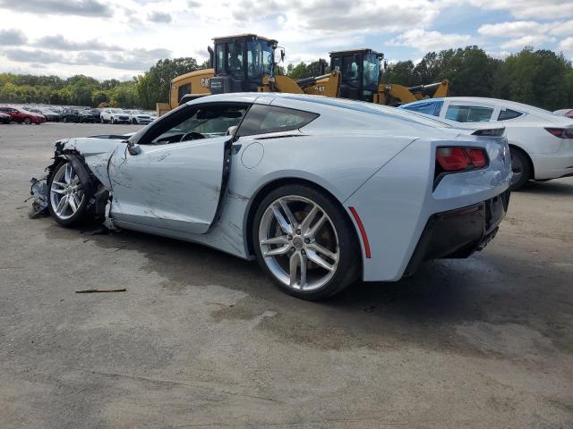 1G1YB2D70K5111808 - 2019 CHEVROLET CORVETTE STINGRAY 1LT WHITE photo 2