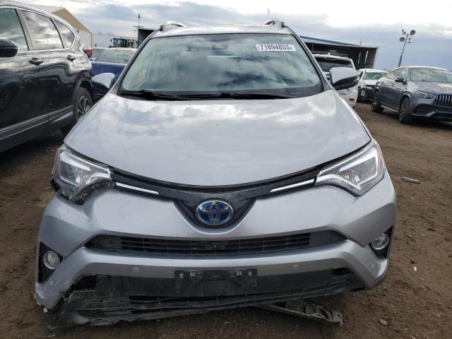 JTMDJREV7JD195533 - 2018 TOYOTA RAV4 HV LIMITED SILVER photo 5