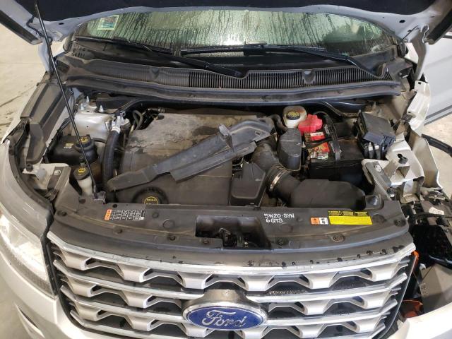 1FM5K8D83HGC47543 - 2017 FORD EXPLORER XLT SILVER photo 12