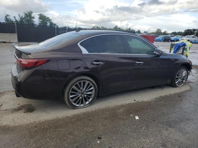 JN1EV7AR6JM436829 - 2018 INFINITI Q50 LUXE PURPLE photo 3