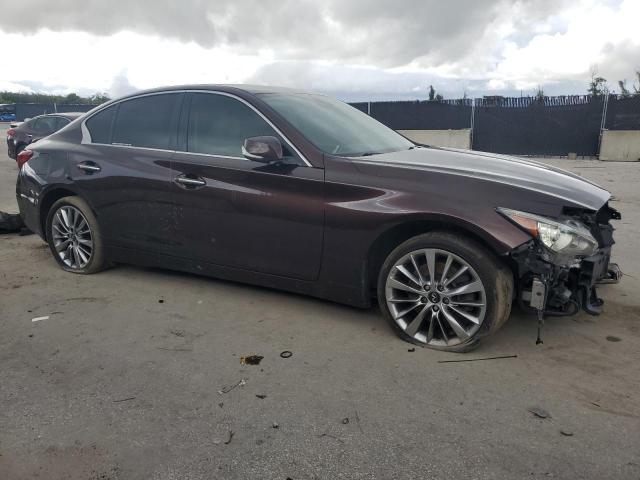 JN1EV7AR6JM436829 - 2018 INFINITI Q50 LUXE PURPLE photo 4