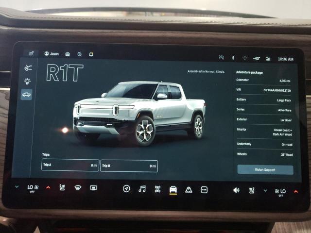 7FCTGAAA8NN012729 - 2022 RIVIAN R1T ADVENTURE SILVER photo 9