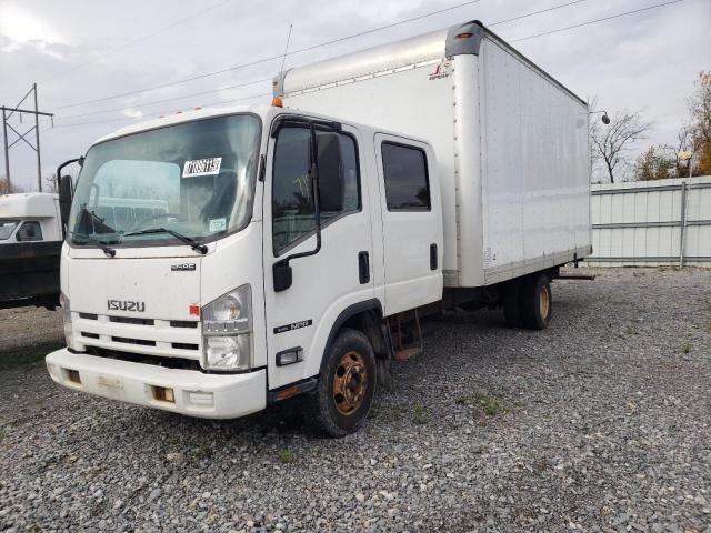 54DB4J1B6ES803258 - 2014 ISUZU NPR WHITE photo 1