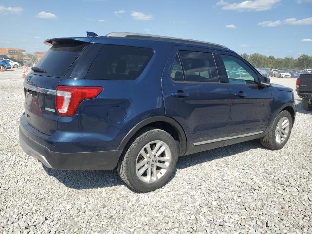 1FM5K7DH9HGB76133 - 2017 FORD EXPLORER XLT BLUE photo 3