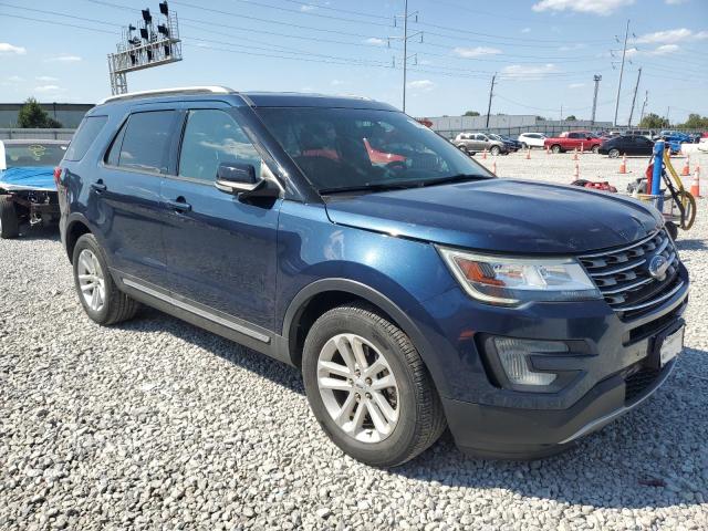 1FM5K7DH9HGB76133 - 2017 FORD EXPLORER XLT BLUE photo 4