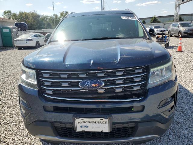 1FM5K7DH9HGB76133 - 2017 FORD EXPLORER XLT BLUE photo 5