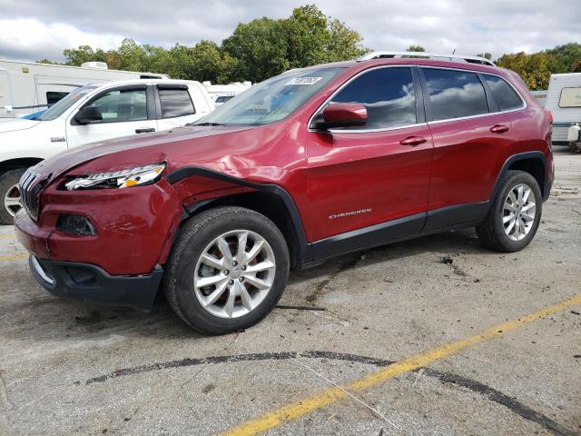 1C4PJMDSXFW779539 - 2015 JEEP CHEROKEE LIMITED RED photo 1