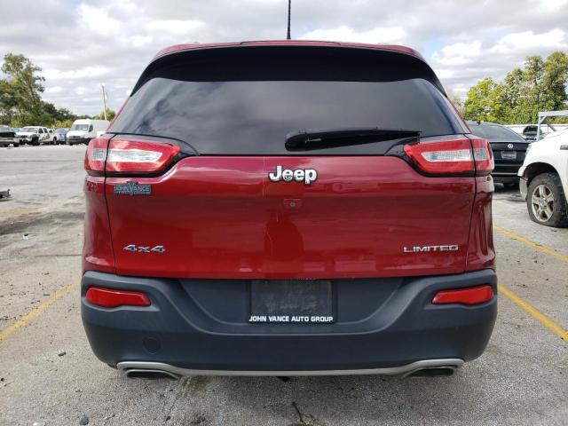 1C4PJMDSXFW779539 - 2015 JEEP CHEROKEE LIMITED RED photo 6