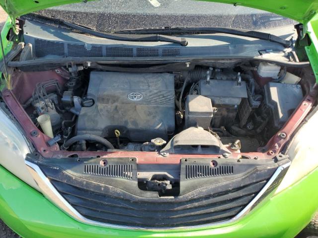 5TDKK3DC3ES476112 - 2014 TOYOTA SIENNA LE GREEN photo 12
