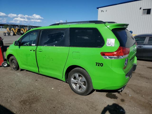 5TDKK3DC3ES476112 - 2014 TOYOTA SIENNA LE GREEN photo 2