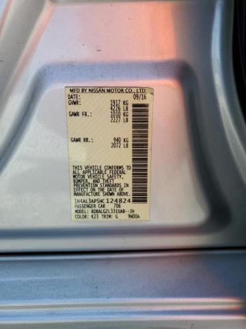 1N4AL3AP5HC124824 - 2017 NISSAN ALTIMA 2.5 ვერცხლისფერი ფოტო 12