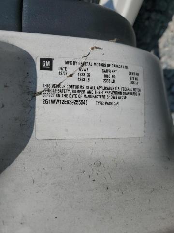 2G1WX15K229332447 - 2002 CHEVROLET MONTE CARLO SS WHITE photo 12