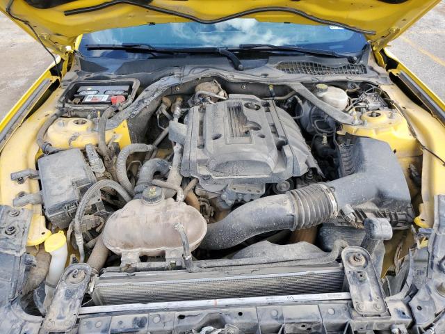 1FATP8UH4J5117792 - 2018 FORD MUSTANG YELLOW photo 11