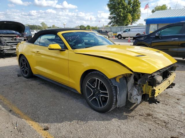 1FATP8UH4J5117792 - 2018 FORD MUSTANG YELLOW photo 4