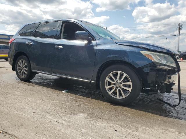 5N1AR2MN0FC608843 - 2015 NISSAN PATHFINDER S BLUE photo 4