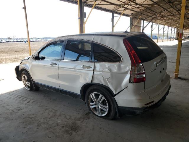 5J6RE3H77AL046835 - 2010 HONDA CR-V EXL WHITE photo 2