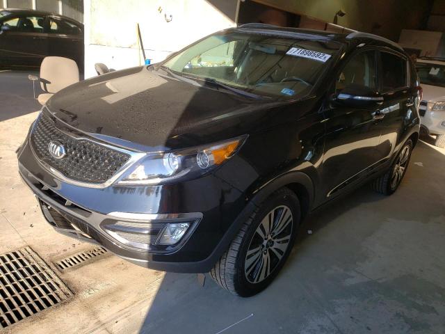 KNDPC3AC8F7685025 - 2015 KIA SPORTAGE EX BLACK photo 1