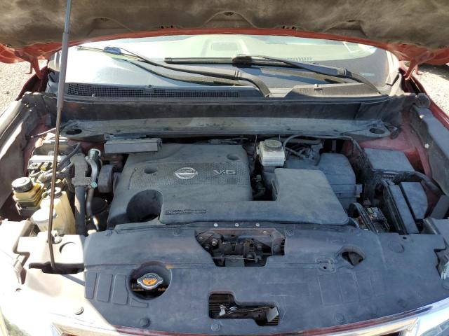 5N1AR2MM2DC641833 - 2013 NISSAN PATHFINDER S წითელი ფოტო 12