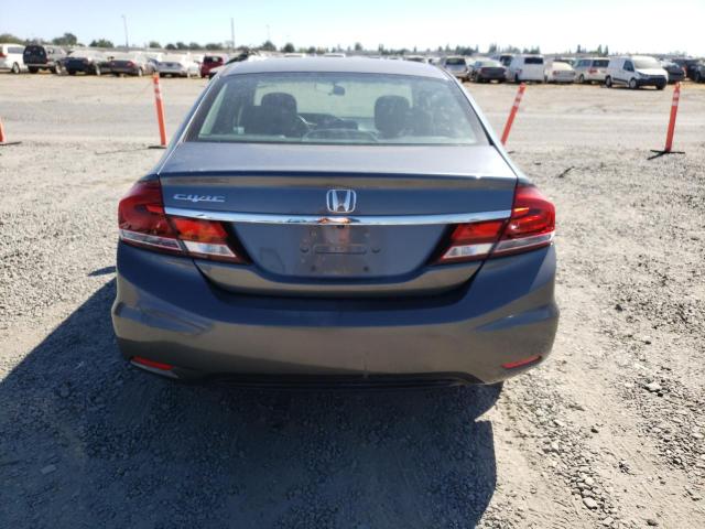 19XFB2F82DE288176 - 2013 HONDA CIVIC EX BLACK photo 6