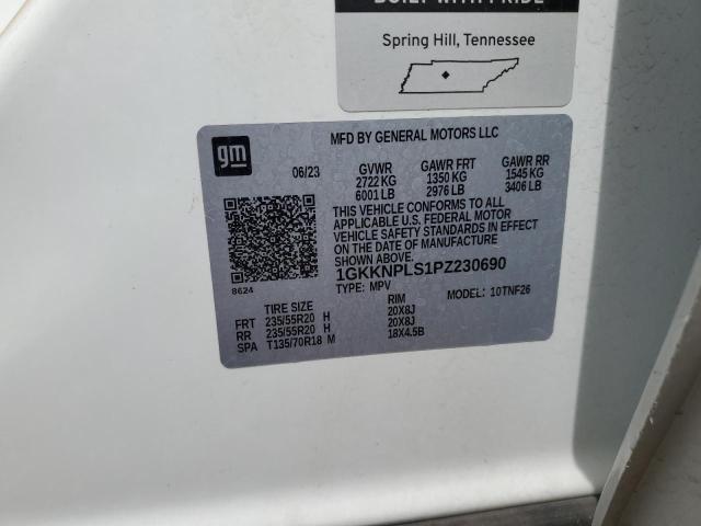 1GKKNPLS1PZ230690 - 2023 GMC ACADIA DENALI WHITE photo 13