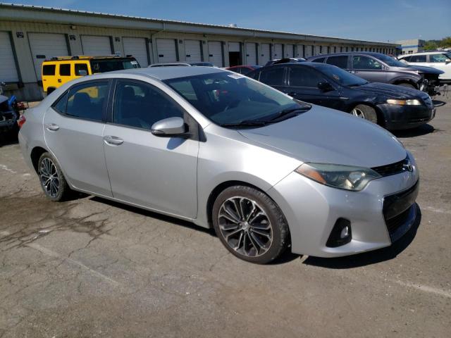 2T1BURHE0FC376424 - 2015 TOYOTA COROLLA L SILVER photo 4