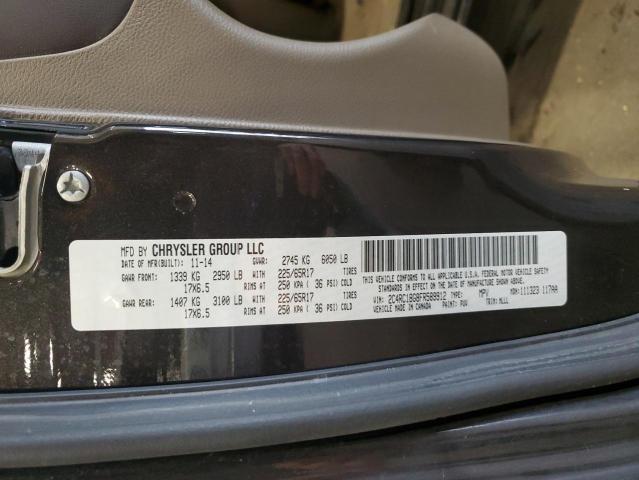 2C4RC1BG8FR589912 - 2015 CHRYSLER TOWN & COU TOURING 黑色 照片 14