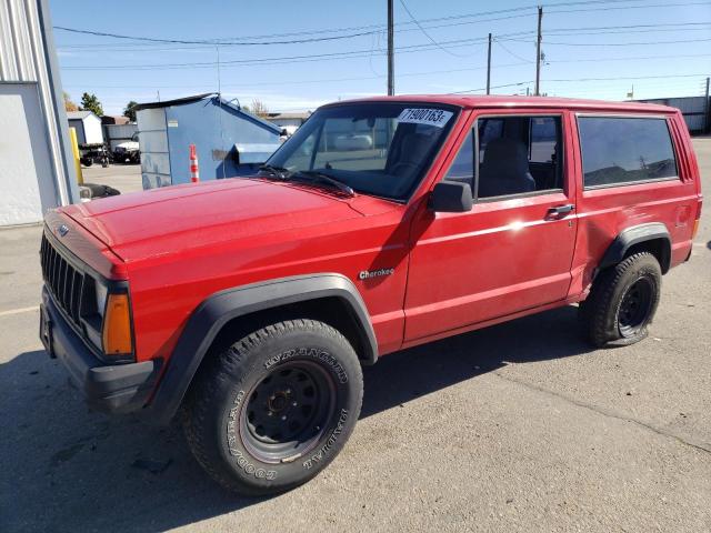 1J4FJ27S1TL157642 - 1996 JEEP CHEEROKEE SE RED photo 1