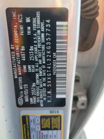 5XXGT4L32KG357734 - 2019 KIA OPTIMA LX Boz foto 13