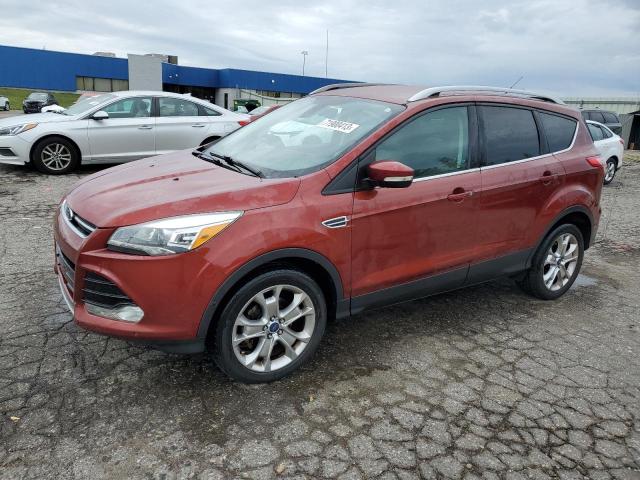 1FMCU0JX5EUC19819 - 2014 FORD ESCAPE TITANIUM RED photo 1