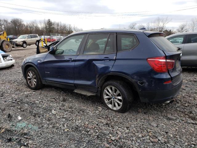 5UXWX9C52D0A19903 - 2013 BMW X3 XDRIVE28I BLUE photo 2